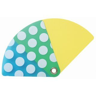 DREAMS Pocket Size Uchiwa (Shaped Fan) (Polka dot)