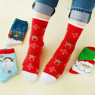 Show Home Reindeer Printed Socks