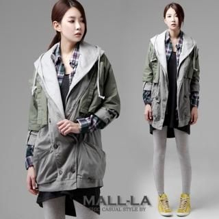 Set: Double Breasted Jacket + Cropped Jacket + Hood