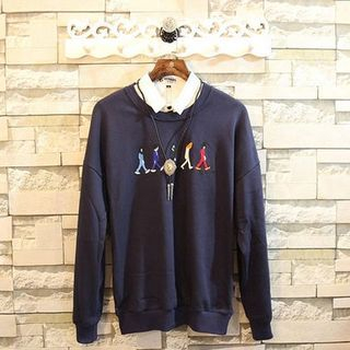 Rockedge Long-Sleeve Embroidered Pullover