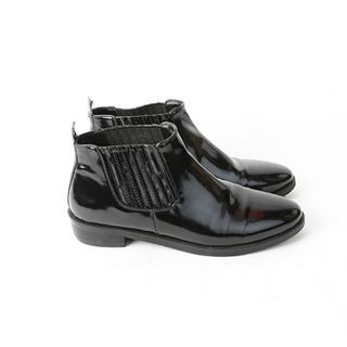 midnightCOCO Patent Ankle Boots
