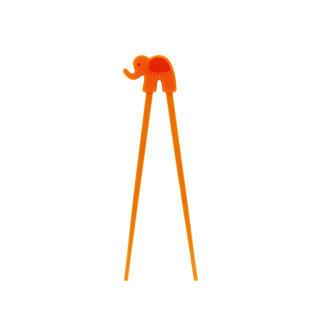 Lexington Silicone Elephant Chopsticks Orange - One Size