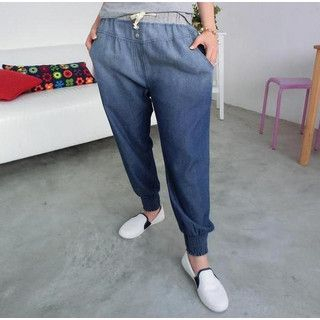 59 Seconds Drawcord Chambray Harem Pants