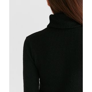 Someday, if Turtle-Neck Ribbed T-Shirt