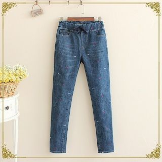 TOJI Slim-Fit Drawstring Jeans