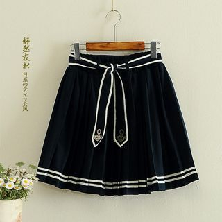 Storyland Tie-Waist Pleated Skirt