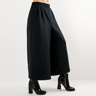 FASHION DIVA Elastic-Waist Wide-Leg Pants