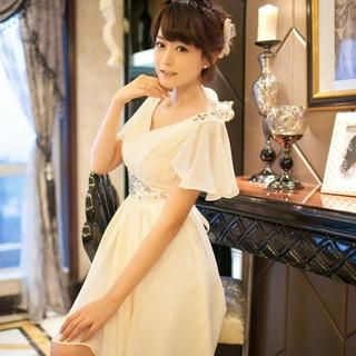 Fantasy Bride Short-Sleeve Tie Waist Cocktail Dress