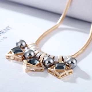 Niceter Pearl Statement Necklace