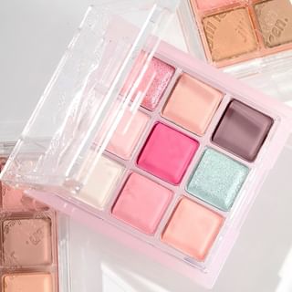 Jill Leen - 9 Colors Chocolate Eyeshadow Palette - #Cc06 Heartbeat Guava #Cc06 - 9G
