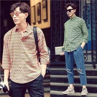 Chuoku Pattern Long-Sleeve Shirt