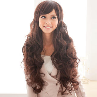 Clair Beauty Long Full Wig - Wavy Coffee - One Size