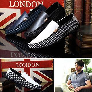 YAX Houndstooth Loafers