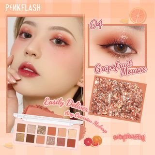 PINKFLASH - Pro Touch Eyeshadow Palette (Grapefruit) - Lidschatten-Palette