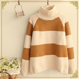 Fairyland Striped Turtleneck Sweater