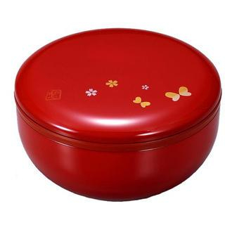 Hakoya Hakoya Bowl Shape Lunch Box Red Butterfly