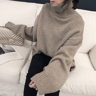NANING9 Turtleneck Knit Sweater