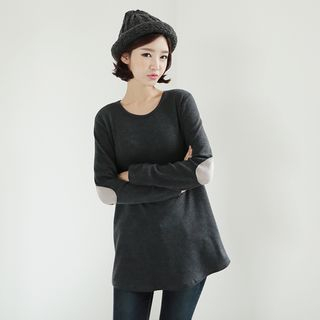 CLICK Elbow-Patch Pullover
