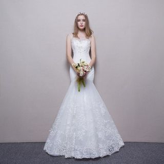 Posh Bride Lace Mermaid Wedding Dress