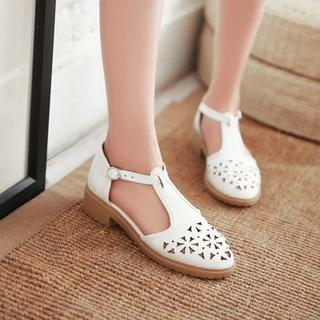 Pastel Pairs Perforated Sandals