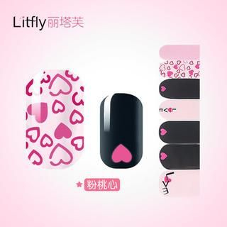 Litfly Nail Sticker (D1009) 1 pc (14 stickers)