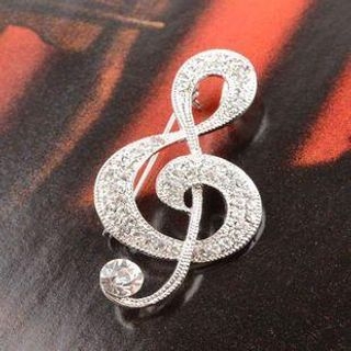 Trend Cool Music Note Brooch