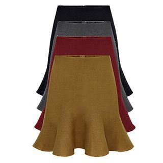 Cherry Dress Ruffle Knit Skirt