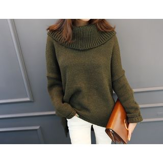 DANI LOVE Off-Shoulder Wool Blend Sweater