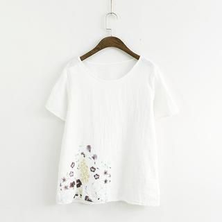 Ranche Short-Sleeve Floral Print T-Shirt