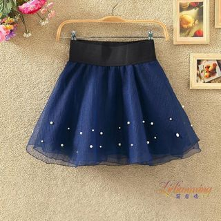 Clementine Mesh Panel Skirt