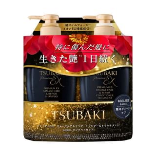 Shiseido - Tsubaki Premium EX Damage Care & Repair Shampoo & Conditioner Set 400ml x 2