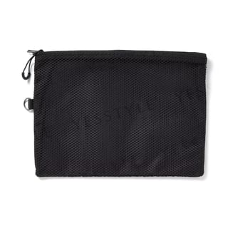 Polyester Double Zipper Case L Black 1 pc