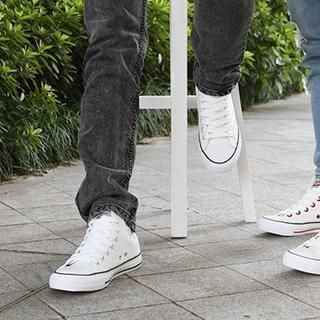 Renben Plain High-Top Couple Sneakers