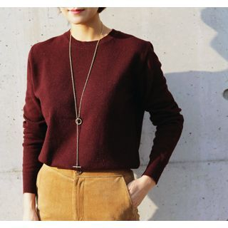 ssongbyssong Crew-Neck Wool Sweater