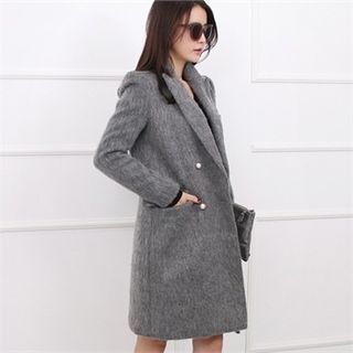 Picapica Double-Breasted Wool Blend Coat