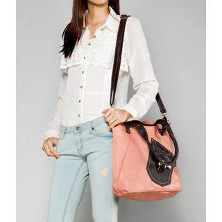 yeswalker Pocket Front Shoulder Bag Pink - One size