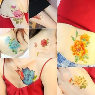 Seoul Young Floral Waterproof Temporary Tattoo