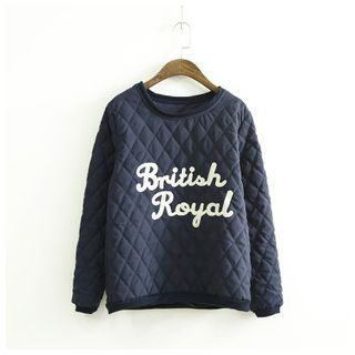 Ranche Lettering Quilted Pullover