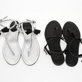 1ROA Bow-Accent Thong Sandals