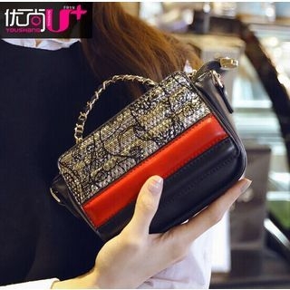 Youshine Faux-Leather Studded Clutch
