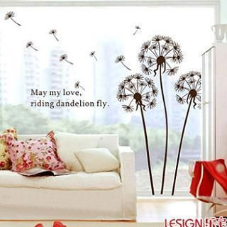 LESIGN Dandelion Print Wall Sticker