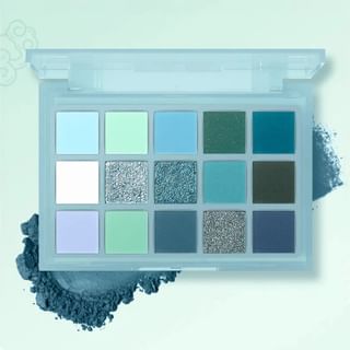 Ucanbe - Azure Phoenix 15-Color Eyeshadow Palette 10.8G