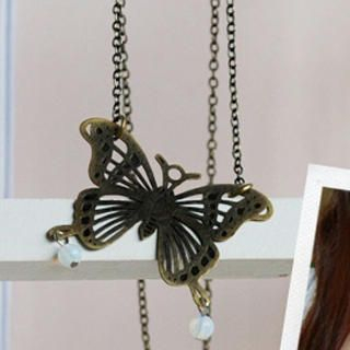 MyLittleThing Vintage Butterfly Short Necklace