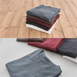 PEPER Round-Neck Brushed-Fleece T-Shirt