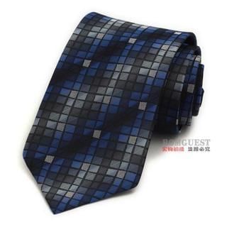 Romguest Check Neck Tie Blue - One Size