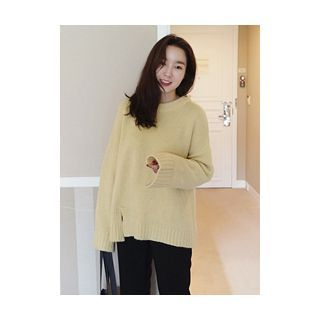 maybe-baby Wool Blend Chunky Knit Top