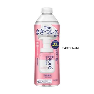 Kao - Biore The Face Foam Facial Cleanser Deep Moist 340Ml Refill