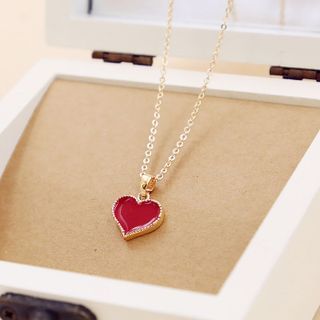 Love Generation Heart Short Necklace As Figure - One Size
