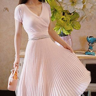 Jolia Tie-Waist Knit Dress