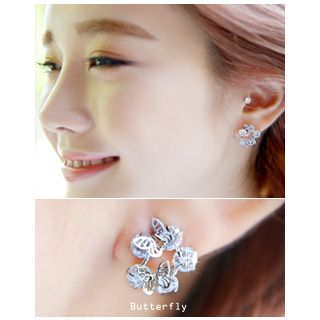 Miss21 Korea Butterfly Stud Earrings